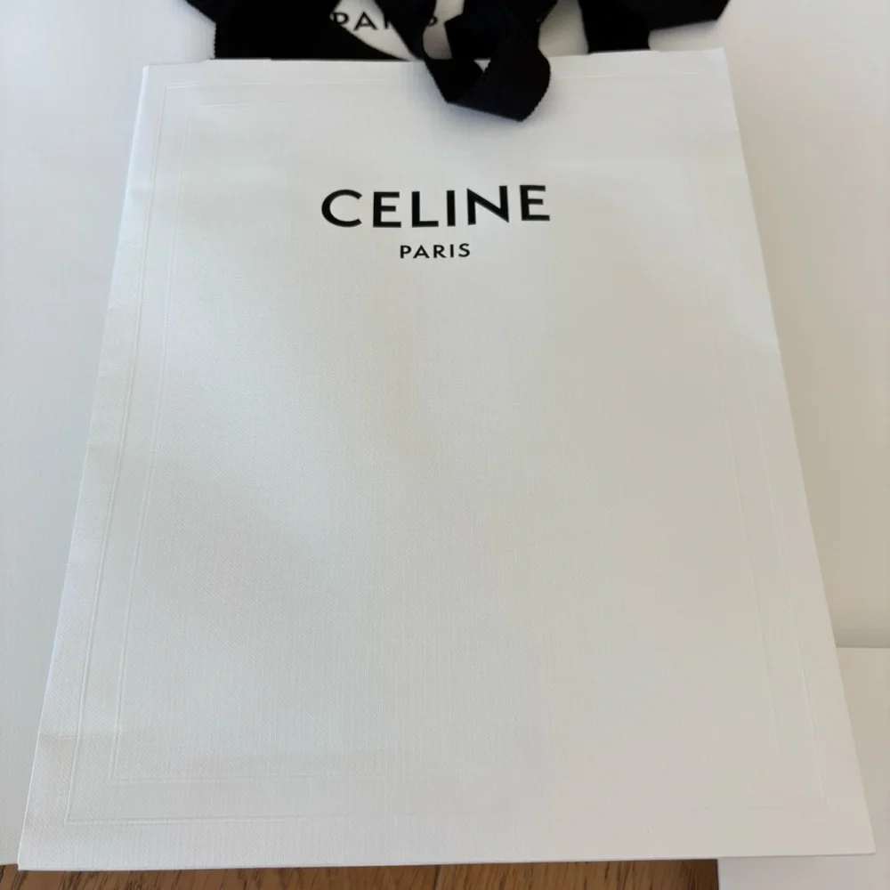 Celine White Tote and Gift Bag Set